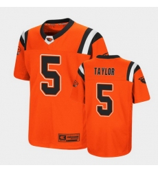 Men Oregon State Beavers Kolby Taylor Replica Orange College Football Jersey