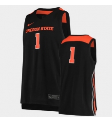 Men Oregon State Beavers Replica Black Basketball Jersey