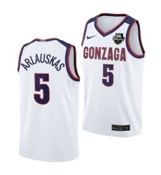 Gonzaga Bulldogs Martynas Arlauskas 2021 Wcc Mens Basketball Conference Tournament Champions Limited White Jersey