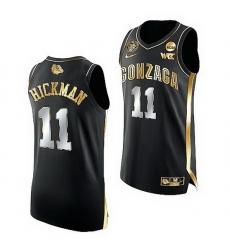 Gonzaga Bulldogs Nolan Hickman Golden Edition 2021 22 Basketball Authentic Jersey