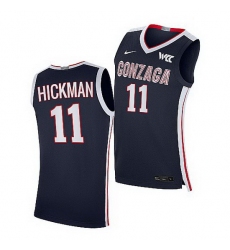 Gonzaga Bulldogs Nolan Hickman Navy College Basketball 2021 22Elite Jersey