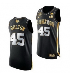 Gonzaga Bulldogs Rasir Bolton Golden Edition 2021 22 Basketball Authentic Jersey