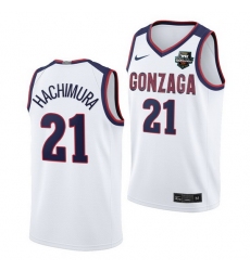 Gonzaga Bulldogs Rui Hachimura 2021 Wcc Mens Basketball Conference Tournament Champions Limited White Jersey