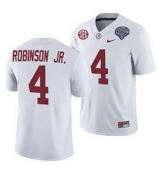 Alabama Crimson Tide Brian Robinson Jr. White 2021 Cotton Bowl College Football Playoff Jersey