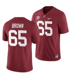 Alabama Crimson Tide Deonte Brown Crimson 2019 Home Game Jersey NCAA Football
