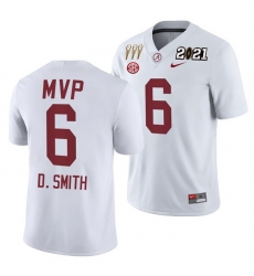 Alabama Crimson Tide Devonta Smith White 2021 Rose Bowl Offensive Mvp Special Commemorate Men Jersey