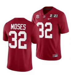 Alabama Crimson Tide Dylan Moses Crimson 2021 Rose Bowl Champions College Football Playoff College Football Playoff Jersey