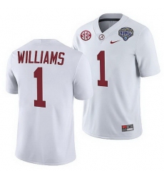 Alabama Crimson Tide Jameson Williams White 2021 Cotton Bowl College Football Playoff Jersey
