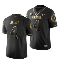 Alabama Crimson Tide Jerry Jeudy Black Golden Edition Men'S Jersey