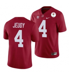 Alabama Crimson Tide Jerry Jeudy Crimson 2021 Rose Bowl College Football Jersey