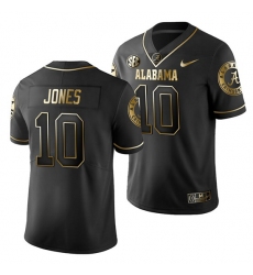 Alabama Crimson Tide Mac Jones Black College Football Men's Golden Edition Limited Jersey