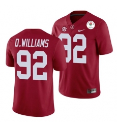 Alabama Crimson Tide Quinnen Williams Crimson 2021 Rose Bowl College Football Jersey