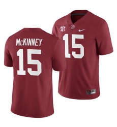 Alabama Crimson Tide Xavier McKinney Crimson 2019 Home Game Jersey NCAA Football