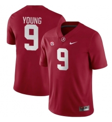 Men Alabama Crimson Tide 9 Bryce Young Red College Football Jersey