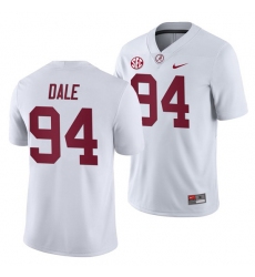 NCAA Football Alabama Crimson Tide D.J. Dale White 2019 Away Game Jersey