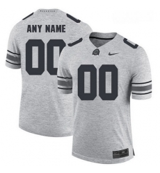 Customize Ohio State Buckeyes Stitched Authentic Nike Mens customize Gray College Football Jersey 