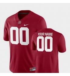 Men Women Youth Toddler Alabama Crimson Tide Custom 00 Crimson College Football 2018 Game Jersey