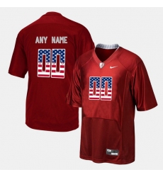 Men Women Youth Toddler Custom Red Alabama Crimson Tide Us Flag Fashion Jersey