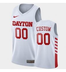 Men Women Youth Toddler Dayton Flyers Custom College Basketball White Jersey