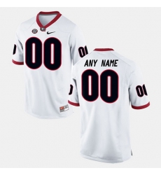 Men Women Youth Toddler Georgia Bulldogs Custom College Limited Football White Jersey