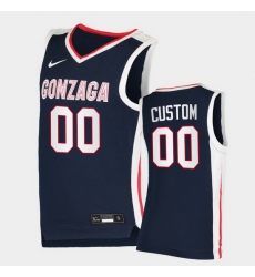 Men Women Youth Toddler Gonzaga Bulldogs Custom College Basketball Navy Elite Jersey