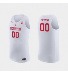 Men Women Youth Toddler Houston Cougars Custom White Replica College Basketball Jersey