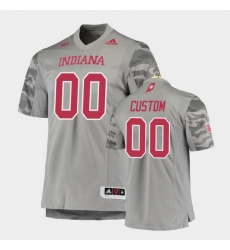 Men Women Youth Toddler Indiana Hoosiers Custom Premier Gray Football Jersey