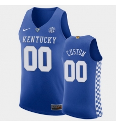 Men Women Youth Toddler Kentucky Wildcats Custom Authentic Royal College Basketball Jersey