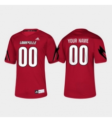 Men Women Youth Toddler Louisville Cardinals Custom 00 Red College Football Jersey