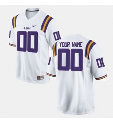 Men Women Youth Toddler Lsu Tigers Custom College Football White Jersey
