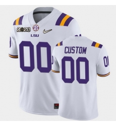 Men Women Youth Toddler Lsu Tigers Custom Game White Football Jersey