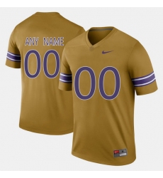 Men Women Youth Toddler Lsu Tigers Custom Throwback Gridiron Gold Jersey