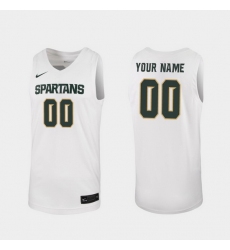 Men Women Youth Toddler Michigan State Spartans Custom Replica White College Basketball 2019 20 Jersey