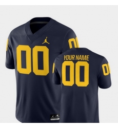 Men Women Youth Toddler Michigan Wolverines Custom 00 Navy College Football 2018 Game Jersey
