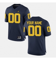 Men Women Youth Toddler Michigan Wolverines Custom College Limited Football Navy Jersey