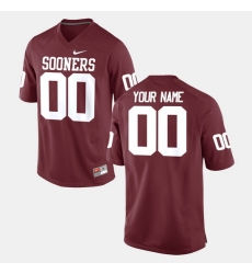 Men Women Youth Toddler Oklahoma Sooners Custom College Football Crimson Jersey