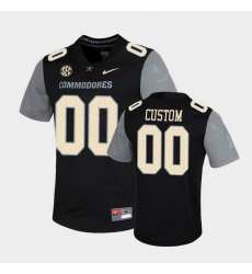Men Women Youth Toddler Vanderbilt Commodores Custom Untouchable Black Game Jersey