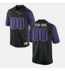Men Women Youth Toddler Washington Huskies Custom College Limited Football Black Jersey
