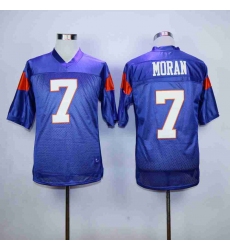 Men 7 MORAN Blue Mountain State Goats Movie Football Jersey blue