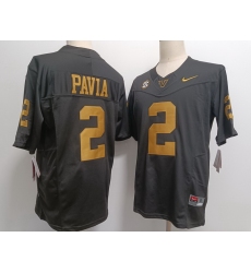 Others #2 Diego Pavia Black Gold Letters Jersey