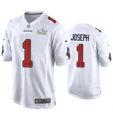 Greg Joseph Buccaneers White Super Bowl Lv Game Fashion Jersey