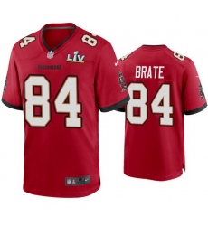 Men Cameron Brate Buccaneers Red Super Bowl Lv Game Jersey