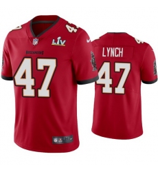 Men John Lynch Buccaneers Red Super Bowl Lv Vapor Limited Jersey