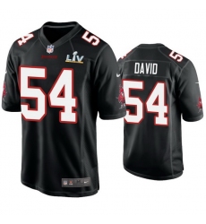 Men Lavonte David Buccaneers Black Super Bowl Lv Game Fashion Jersey