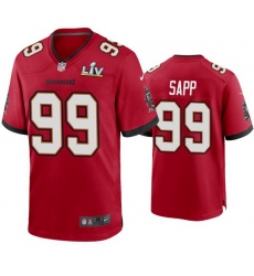 Men Warren Sapp Buccaneers Red Super Bowl Lv Game Jersey