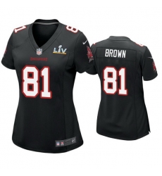Women Antonio Brown Buccaneers Black Super Bowl Lv Game Fashion Jersey