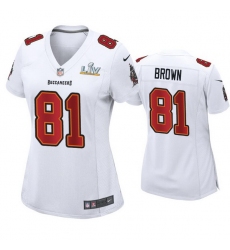 Women Antonio Brown Buccaneers White Super Bowl Lv Game Fashion Jersey