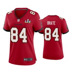 Women Cameron Brate Buccaneers Red Super Bowl Lv Game Jersey