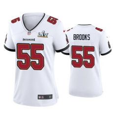 Women Derrick Brooks Buccaneers White Super Bowl Lv Game Jersey