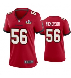 Women Hardy Nickerson Buccaneers Red Super Bowl Lv Game Jersey